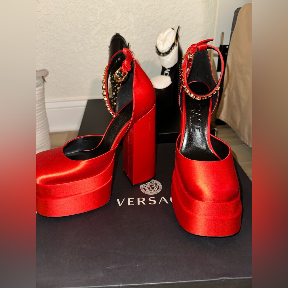 Versace platform heels